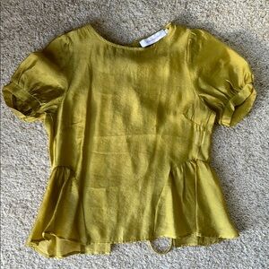 Lisa Says Gah Gold Blouse